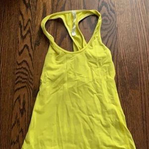 LULULEMON YELLOW TANK TOP